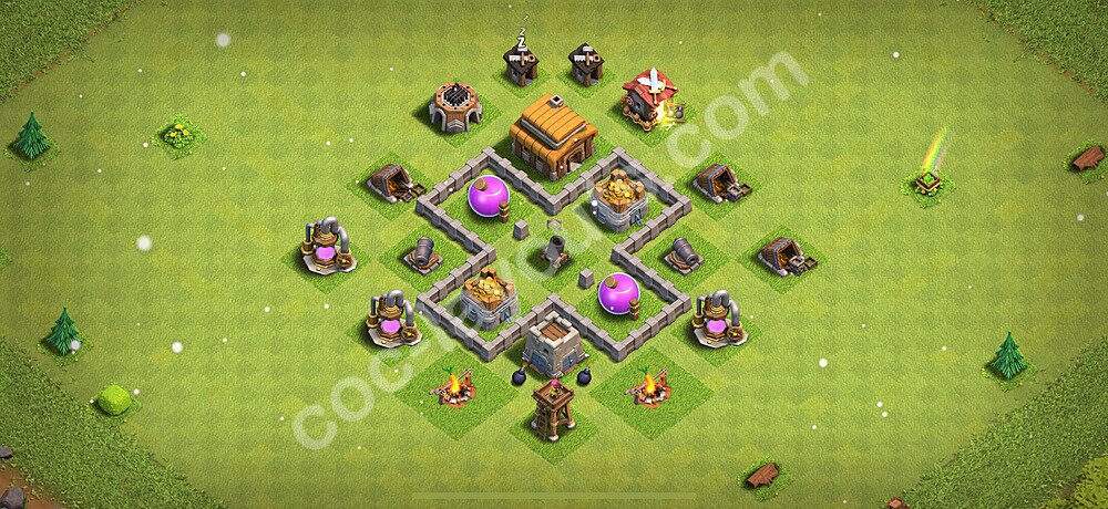 Farming Base Village HDV 3 2026 - Hôtel de Ville 3 Base - #110