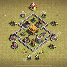 Top Base de Guerre HDV 3, Anti 2 étoiles, Anti tout 2025 gdc - Hôtel de Ville 3 Base - #22