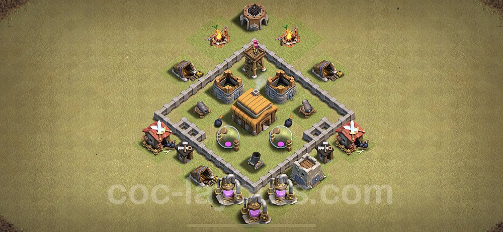 Die Clan War Base RH3 - COC Rathaus Level 3 Kriegsbase (CK / CW) - #10