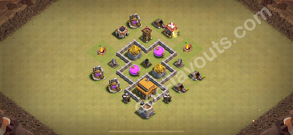 Военная База ТХ 3 2025 Максимальная Прокачка для Лиги Войны Кланов (КВ / ЛВК), Анти Все, Гибридные, #14