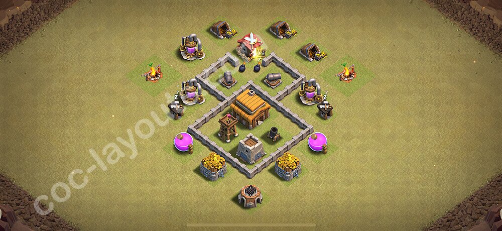 Top Anti 3 Etoiles Base de Guerre HDV 3 2026 gdc - Hôtel de Ville 3 Base - #23