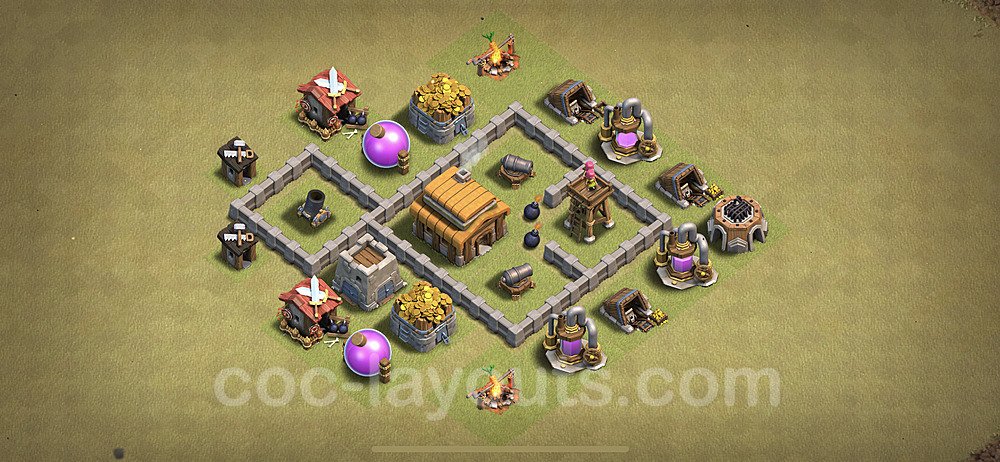 TH3 War Base Plan, Anti Everything, Town Hall 3 CWL Design, #8