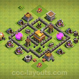 Die Anti Alles Base RH4 + Link, Hybrid 2024 - COC Rathaus 4 Kopieren Base - #126