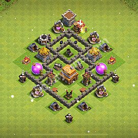 Layout de Defesa CV4 com link, Anti 3 Estrelas, Anti Tudo 2025 - Centro de Vila 4, #129