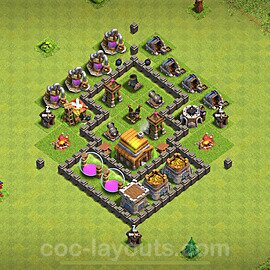 Die Anti Alles Base RH4 + Link, Hybrid 2024 - COC Rathaus 4 Kopieren Base - #132