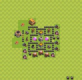 Base plan TH4 (design / layout) for Farming, #1