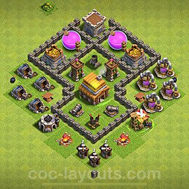 Gute Base für Farm RH4 + Link, Hybrid 2024 - COC Rathaus 4 - #112