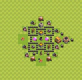Base plan TH4 (design / layout) for Farming, #5