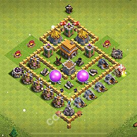 Топ Расстановка базы ТХ 5 2025 Анти 2 Звезды Скопировать, Гибридные, #144