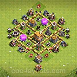 Base plan TH5 (design / layout) with Link, Anti Everything, Hybrid for Farming 2022, #114