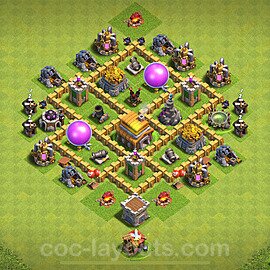 Base plan TH5 (design / layout) with Link, Anti Everything, Hybrid for Farming 2024, #114