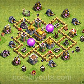 Base plan TH5 (design / layout) with Link, Anti Everything for Farming 2024, #116