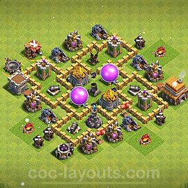 Gute Base für Farm RH5 + Link 2024 - COC Rathaus 5 - #43