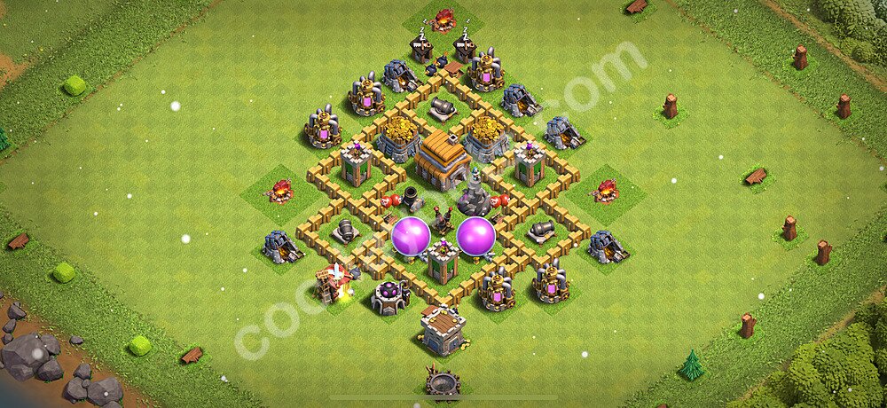 Diseño de aldea para farming - Copiar, Anti Aire, Híbrido Ayuntamiento 5 al Maximo - Full COC TH5 Perfecta Distribucion 2025 + Enlace - #107