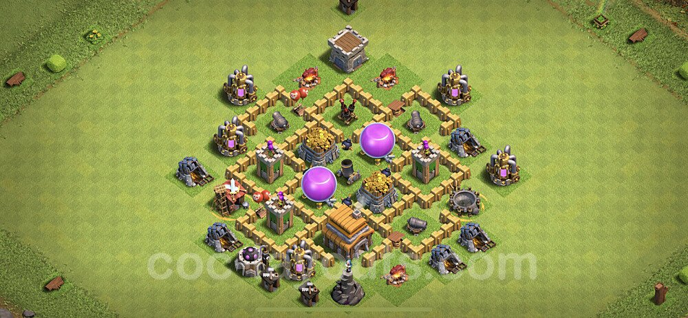 Base plan TH5 Max Levels with Link for Farming 2021, #111