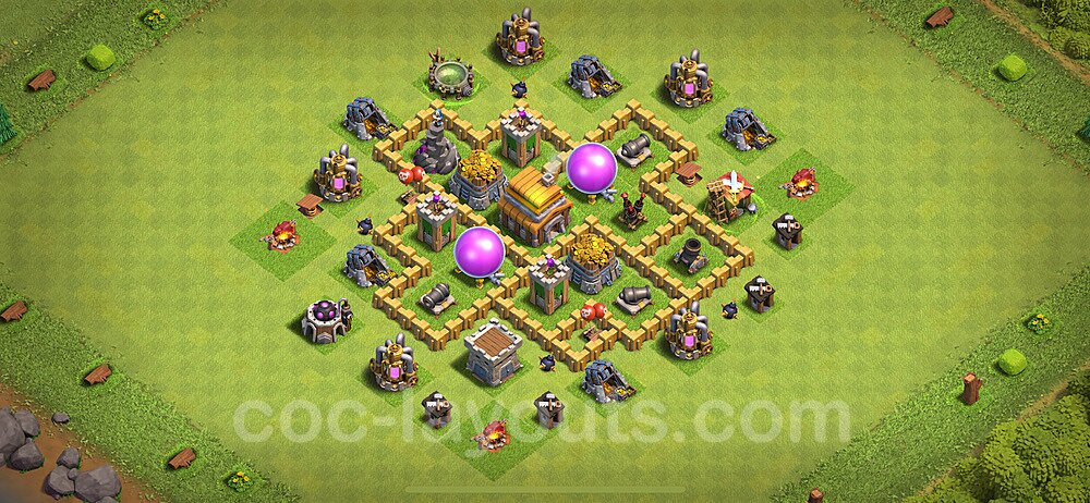 Base plan TH5 (design / layout) with Link, Anti Everything for Farming 2024, #116