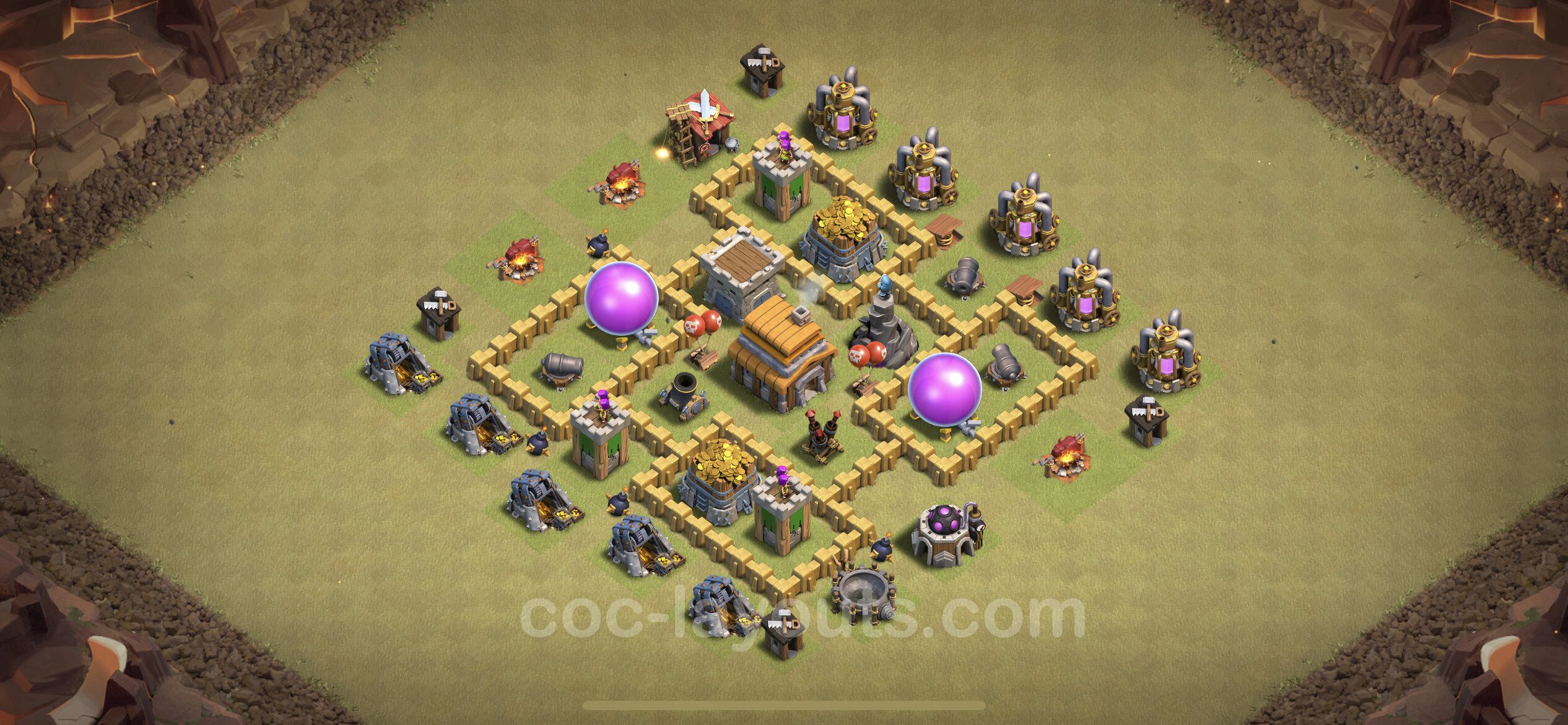 best clash of clans base town hall 5