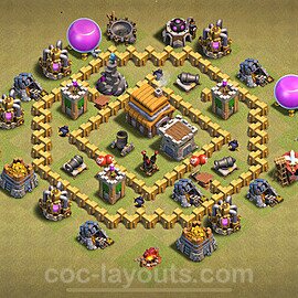 Die Clan War Base RH5 + Link, Anti Alles 2022 - COC Rathaus Level 5 Kriegsbase (CK / CW) - #31