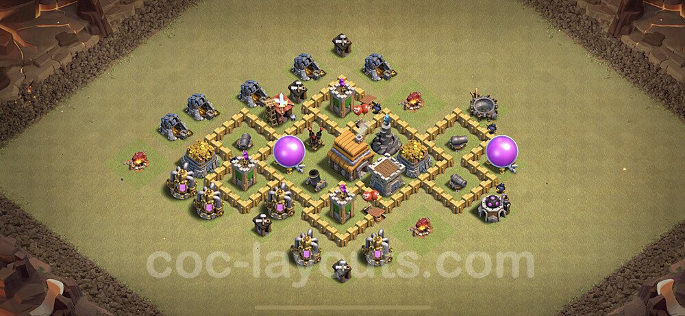TH5 Max Levels CWL War Base Plan with Link, Anti Everything, Copy Town Hall 5 Design 2023, #10