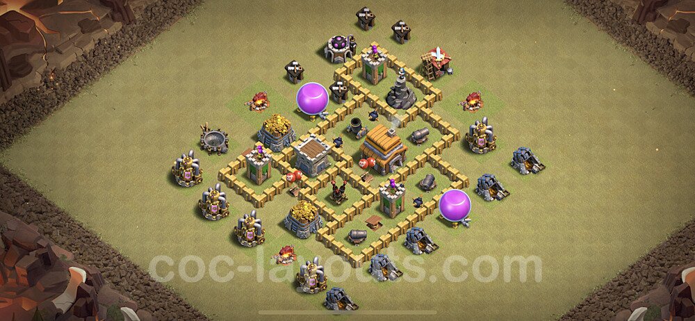 TH5 Max Levels CWL War Base Plan with Link, Anti Everything, Copy Town Hall 5 Design 2023, #20