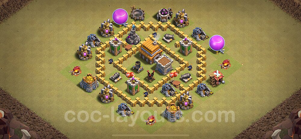 Die Clan War Base RH5 + Link, Anti Alles 2024 - COC Rathaus Level 5 Kriegsbase (CK / CW) - #31
