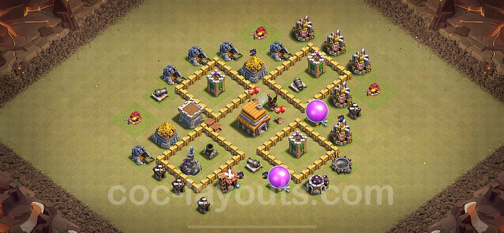 Die Clan War Base RH5 + Link 2024 - COC Rathaus Level 5 Kriegsbase (CK / CW) - #41