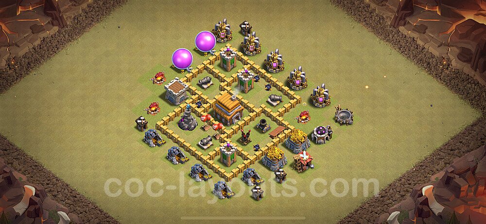 Die Clan War Base RH5 + Link, Anti Alles 2024 - COC Rathaus Level 5 Kriegsbase (CK / CW) - #44