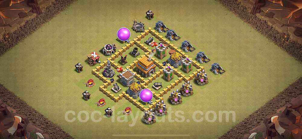 Die Clan War Base RH5 + Link 2024 - COC Rathaus Level 5 Kriegsbase (CK / CW) - #51