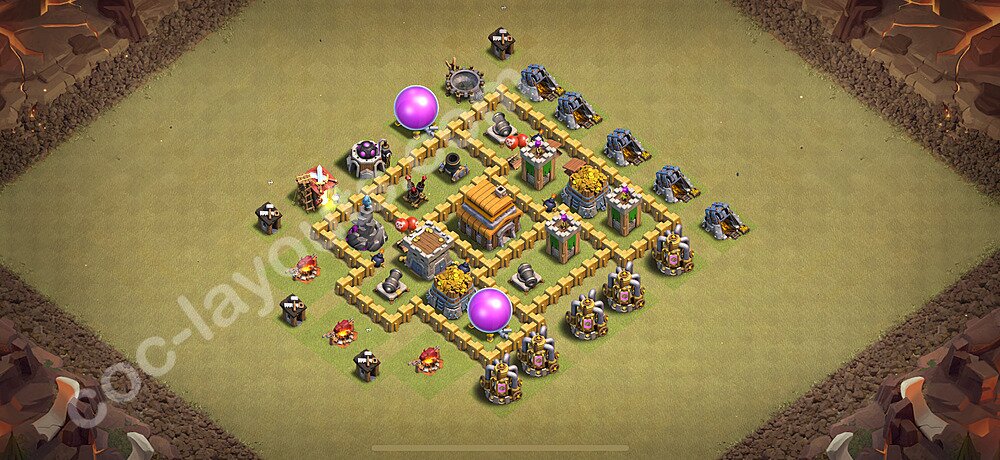 Diseño de aldea para Guerra Ayuntamiento 5 Copiar - COC TH5 Perfecta Distribucion 2026 + Enlace - #51