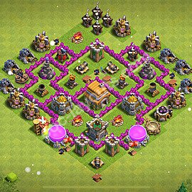 Top Anti 3 Etoiles Base HDV 6 + Lien (Link) 2025 - Hôtel de Ville 6 Base Copier - #173