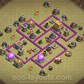 Die Clan War Base RH6 + Link, Anti Alles 2022 - COC Rathaus Level 6 Kriegsbase (CK / CW) - #10