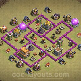 Die Clan War Base RH6 + Link, Anti Alles 2022 - COC Rathaus Level 6 Kriegsbase (CK / CW) - #19