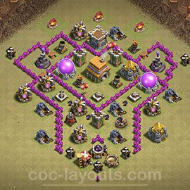 TH6 Max Levels CWL War Base Plan with Link, Anti Everything, Copy Town Hall 6 Design 2022, #26