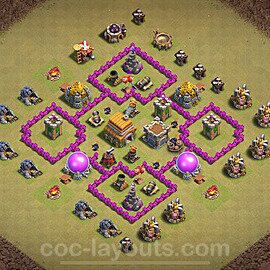 Die Clan War Base RH6 + Link, Anti Alles 2024 - COC Rathaus Level 6 Kriegsbase (CK / CW) - #56
