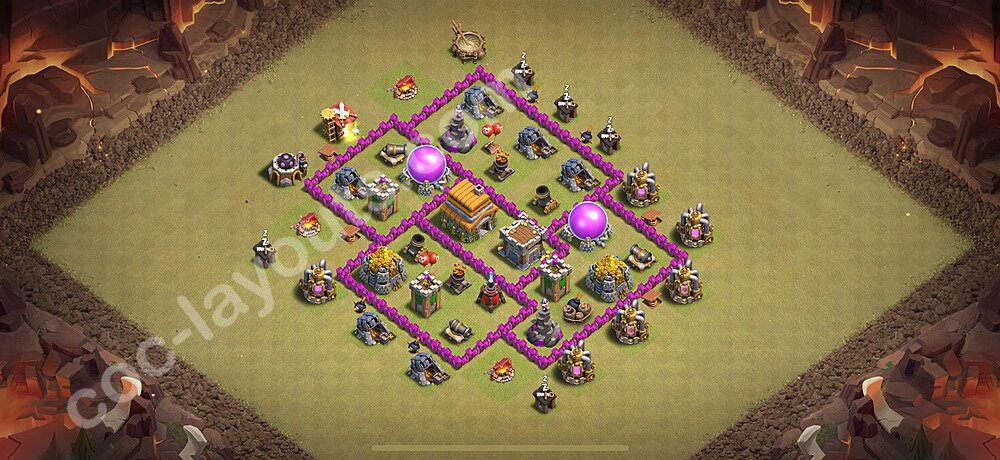 Top Anti 2 Etoiles Base de Guerre HDV 6 + Lien (Link), Anti tout 2026 gdc - Hôtel de Ville 6 Base Copier - #57