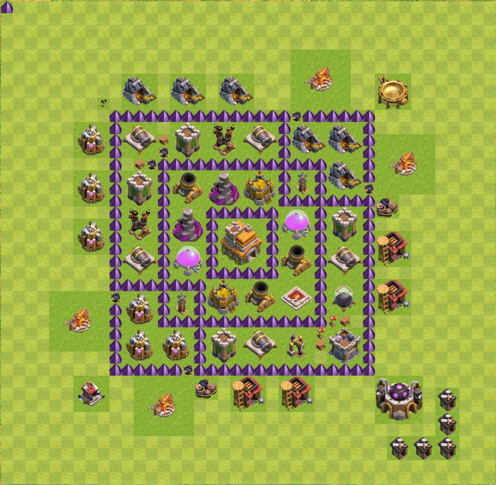 town hall level 7 layout