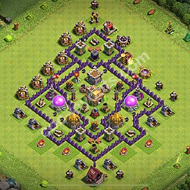 Топ Расстановка базы ТХ 7 2025 Анти 2 Звезды Скопировать, Анти Все, #244