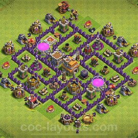 TH7 Trophy Base Plan with Link, Copy Town Hall 7 Base Design 2023, #4