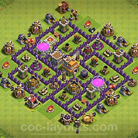 Municipio livello 7 Base + Link - Miglior Disposizione Villaggio per Difesa COC 2023 TH7 - #4