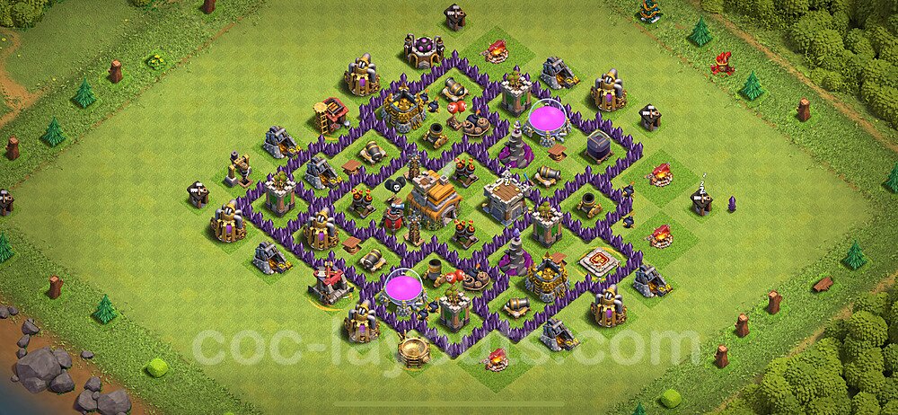 Clash Clans best plans layouts â€“ plan Town Hall level TH 