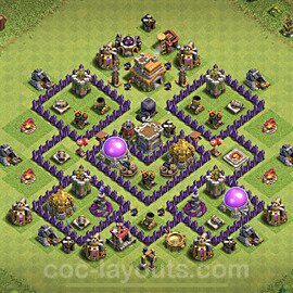 Base plan TH7 (design / layout) with Link for Farming, #115