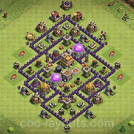 Base plan TH7 Max Levels with Link, Anti 3 Stars, Anti Everything for Farming 2022, #236