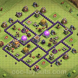 Base plan TH7 Max Levels with Link for Farming, #237