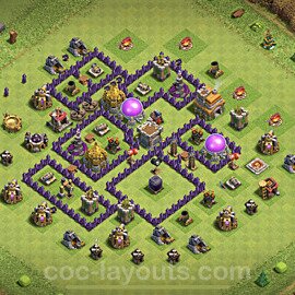 Base plan TH7 Max Levels with Link, Anti Everything for Farming, #239