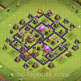 Base plan TH7 Max Levels with Link, Anti 3 Stars for Farming 2023, #262