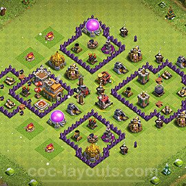 Base plan TH7 (design / layout) with Link, Anti Everything for Farming 2023, #264