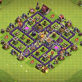 Layout de farm CV7 com link, Anti 3 Estrelas, Híbrido 2025 - Centro de Vila 7, #278