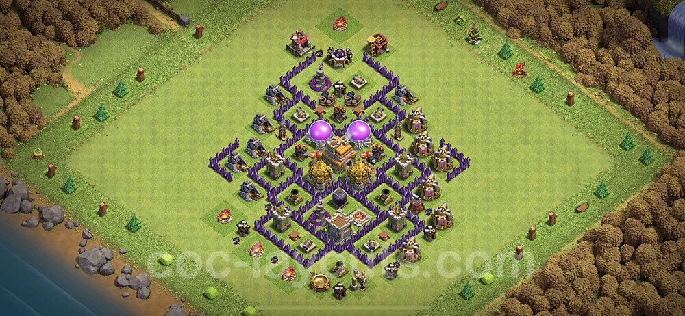 Base plan TH7 Max Levels with Link for Farming 2020, #113