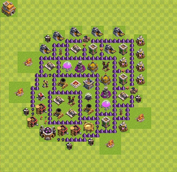 Gute Base für Farm RH7 - COC Rathaus 7 - #17