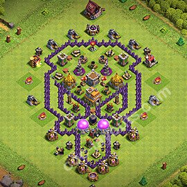 Top Base de Troll Funny HDV 7 + Lien (Link) 2026 - Hôtel de Ville 7 Art Base Copier - #1